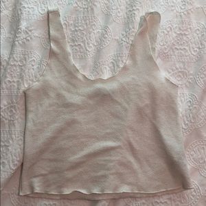 zara thin sweater tank